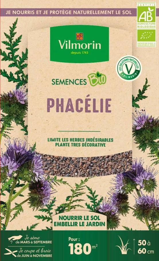 Graines de Phacélie Bio 375g – VILMORIN - Image 1