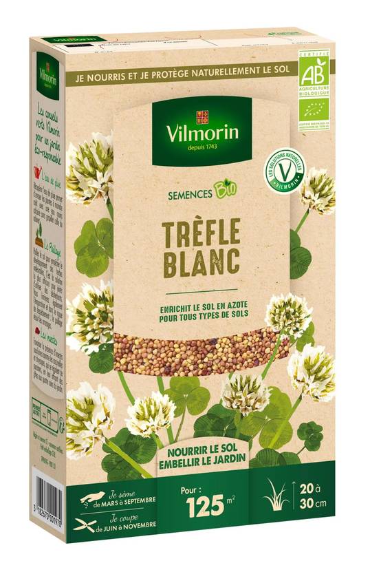 Graines de Trèfle blanc BIO 375g – VILMORIN - Image 3