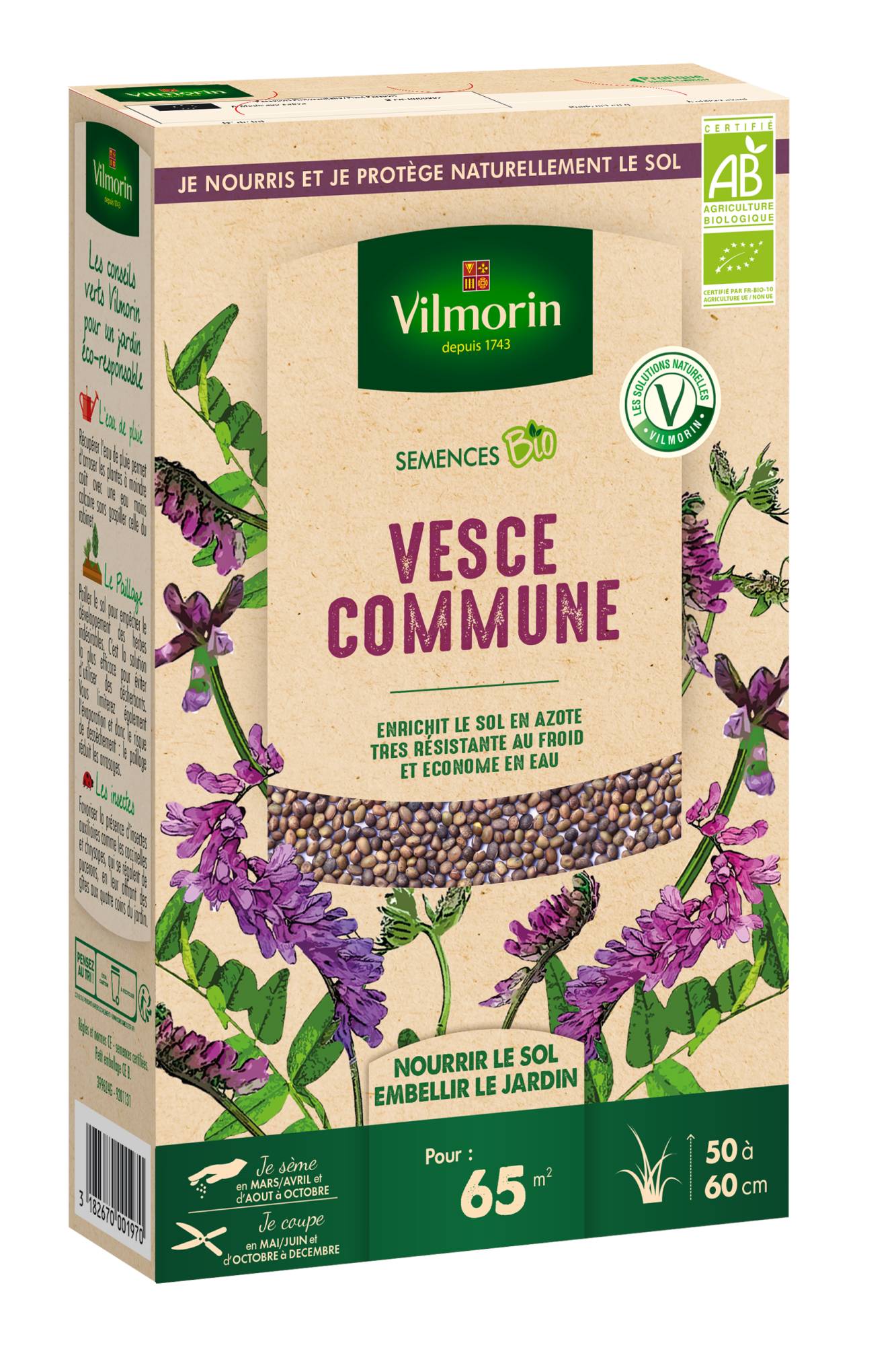 Graines vesce commune Bio 375 gr – VILMORIN - Image 3