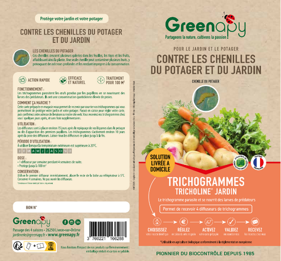 Greenapy - Prépayé Tricholine Jardin anti-chenilles du potager x4 - Greenapy - Image 2