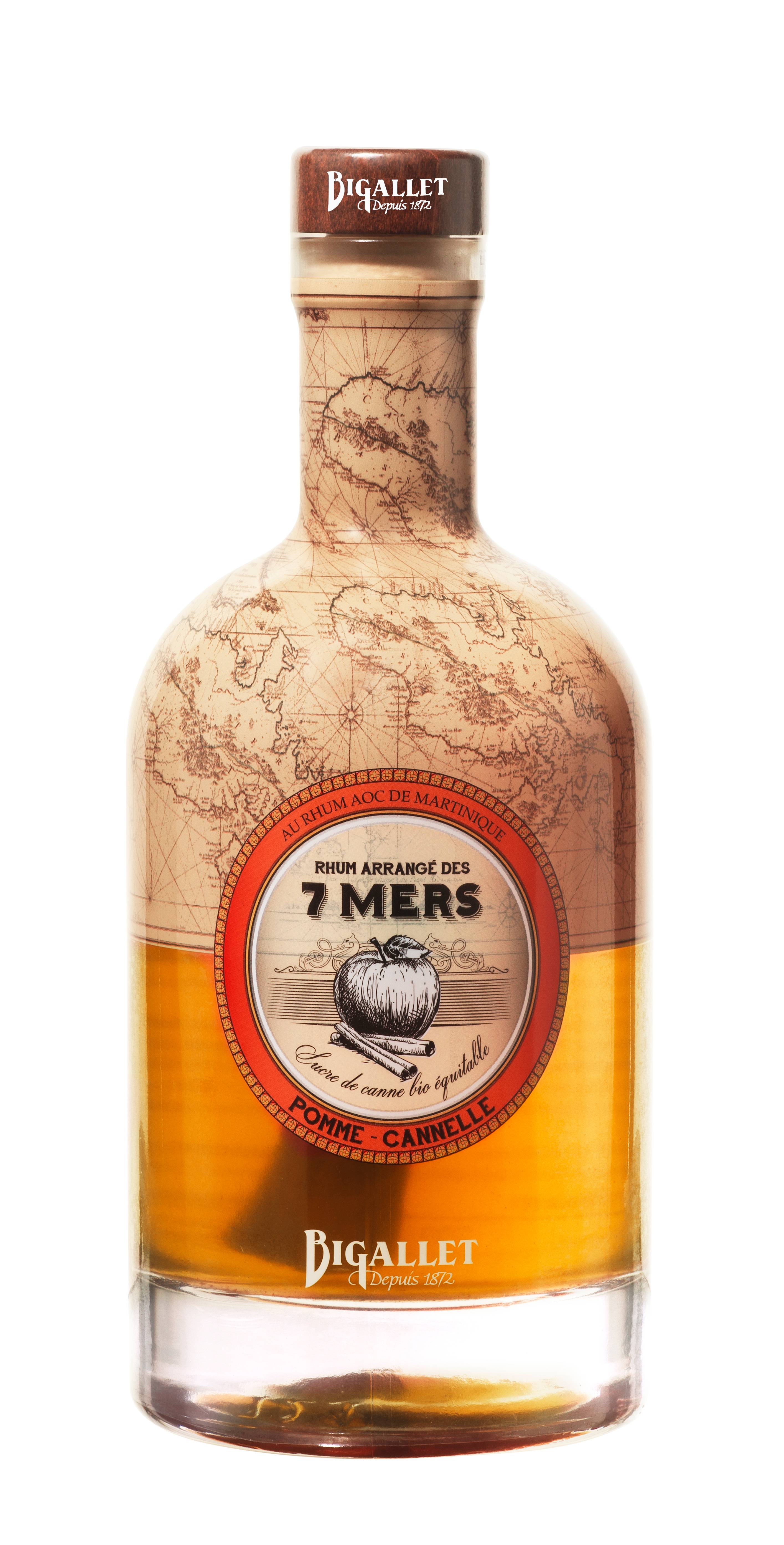 Bigallet - Rhum arrangé pomme-canelle 25° 70 cl - Bigallet