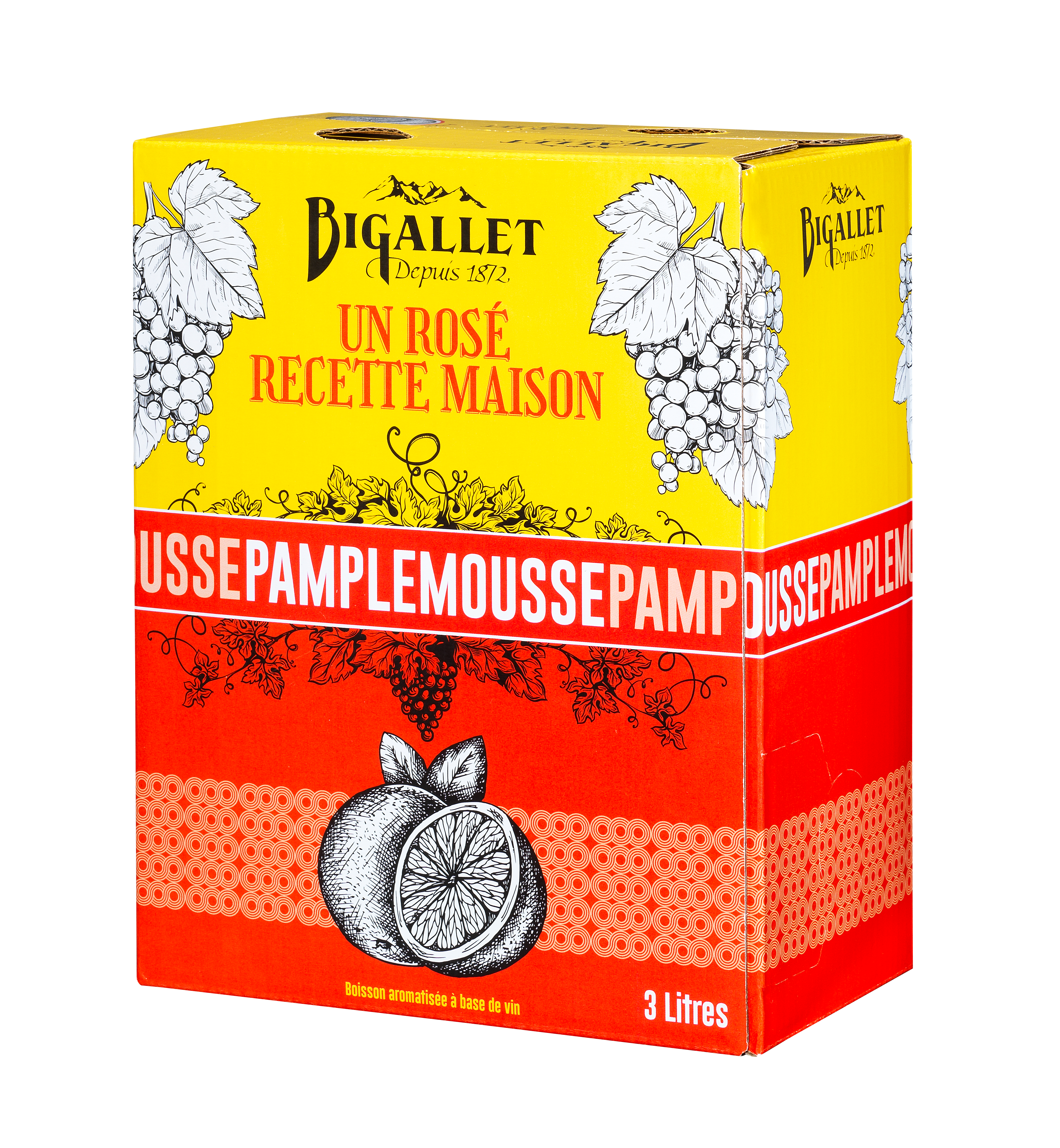 Bigallet - Rosé pamplemousse 12° BIB 3 L - Bigallet