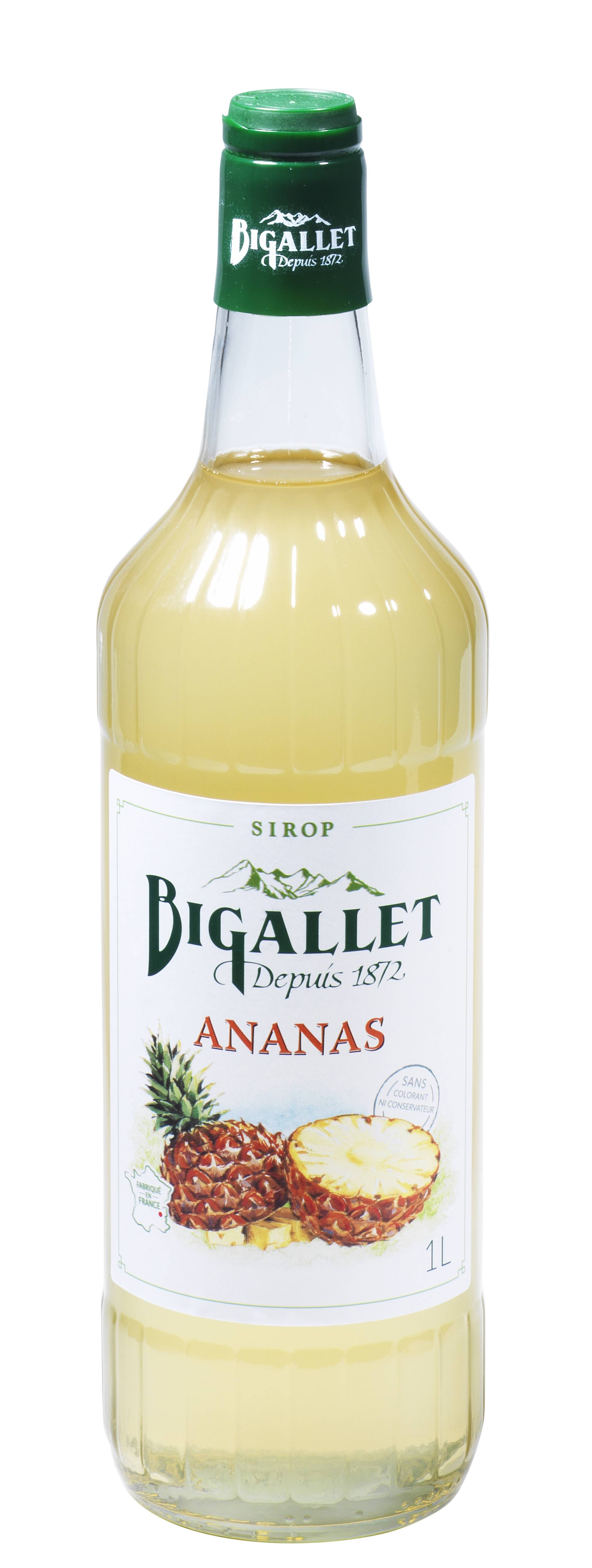 Bigallet - Sirop d'ananas 1 L - Bigallet