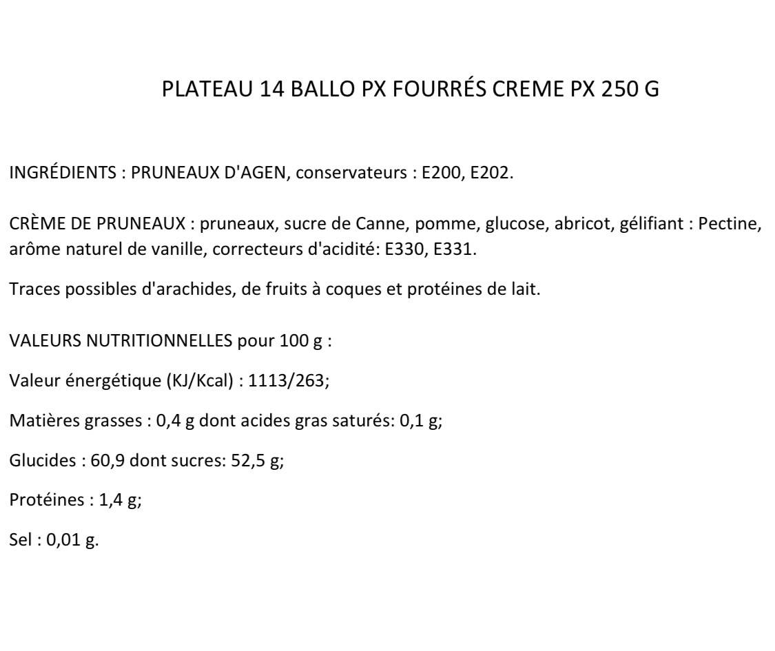 Les Vergers d'Escoute - Boîte Pruneaux Fourrés à la crème de Pruneaux 250 g - Image 2