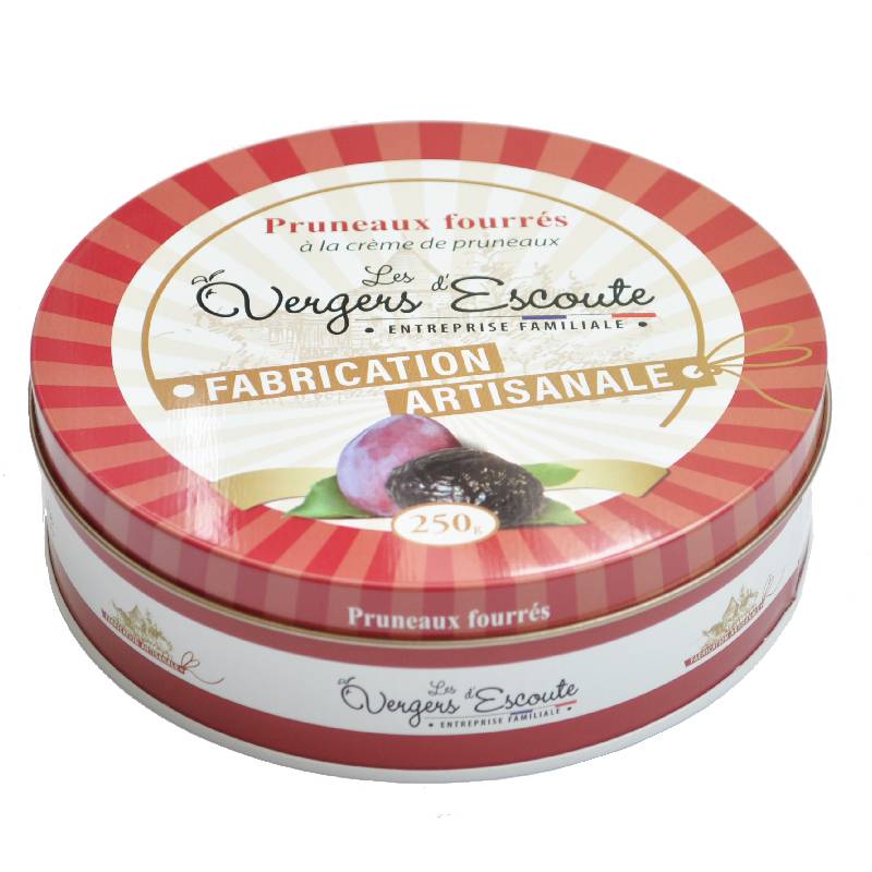 Les Vergers d'Escoute - Caja Ciruelas Rellenas con Crema de Ciruelas 250 g