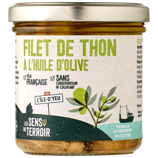 Les Sens du Terroir - Filet de thon à l'huile d'olive 140 g - Les Sens du Terroir