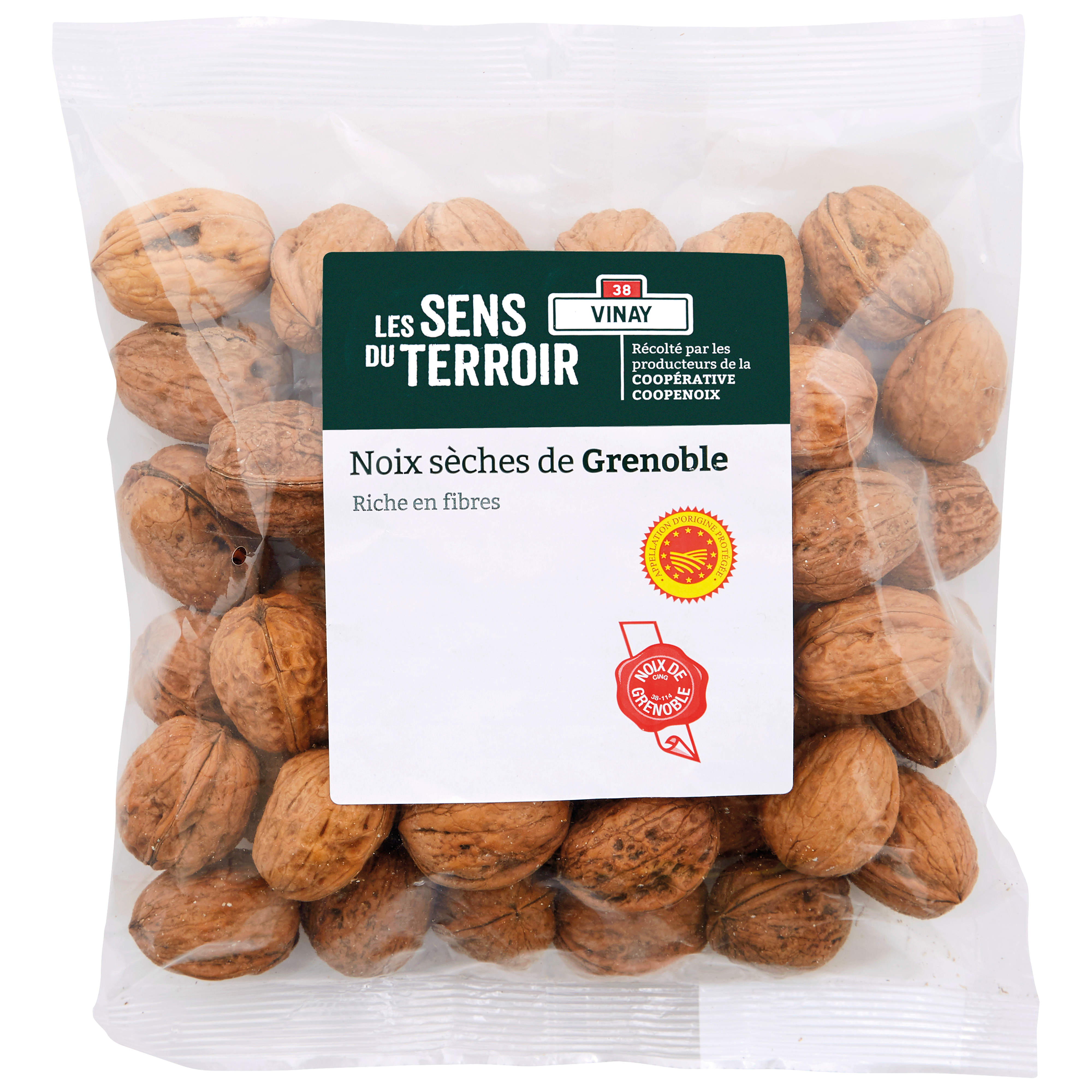 Les Sens du Terroir - Noix sèches de Grenoble AOP 500 g   - Les Sens du Terroir