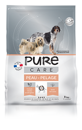 Pure - Croquettes chien peau/pelage 3kg - Pure Care