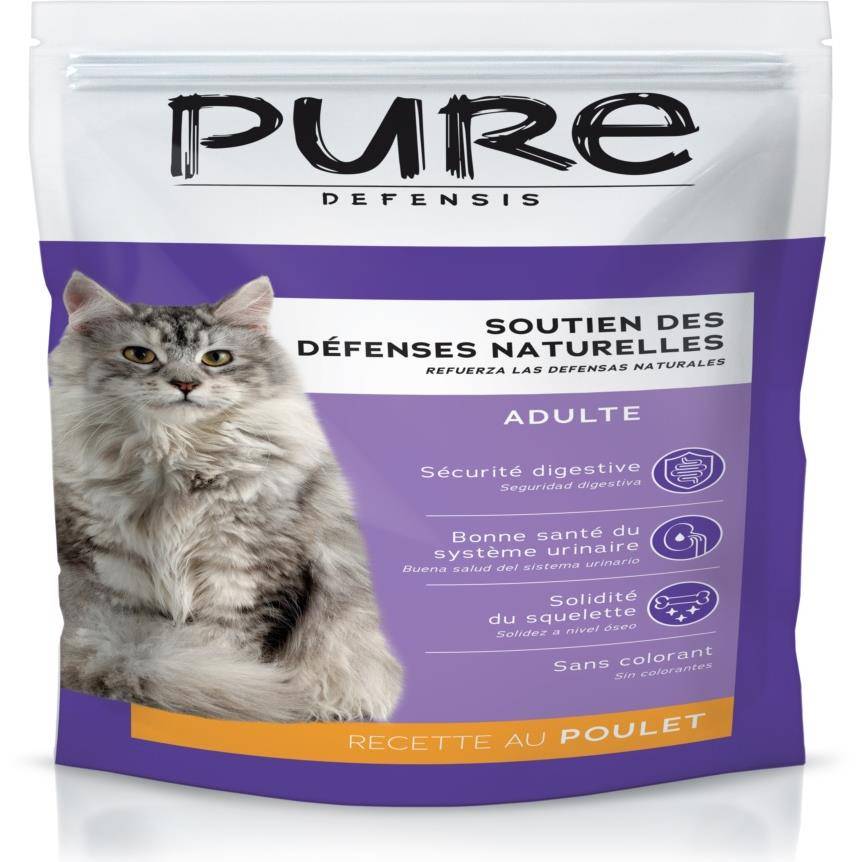 Pure - Croquettes chat au poulet 3kg - Pure Defensis