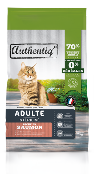 Authentiq - Authentiq - Croquettes pour chats au saumon 7 kg