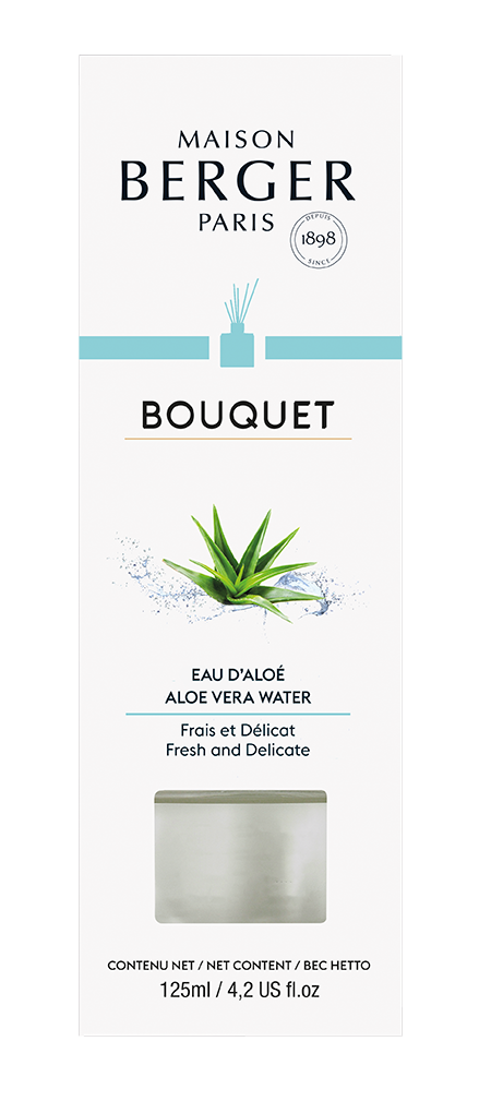 Maison Berger - Bouquet parfumé Eau D'Aloe L.6,50 x l.6,50 x H.21 cm