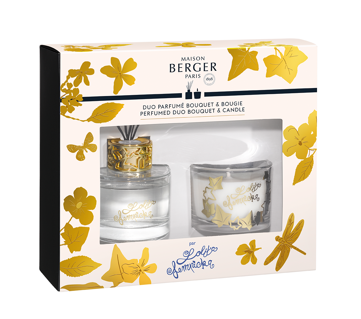 Maison Berger - Duo Mini Bougie/Bouquet Lolita Transparent