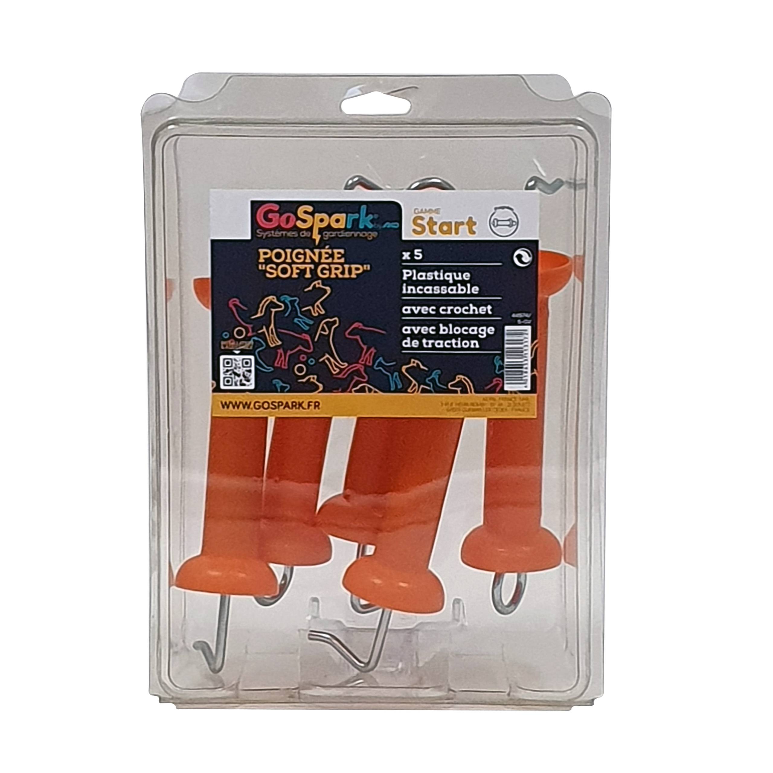 Mango Soft Touch con gancho, naranja, carcasa de 5