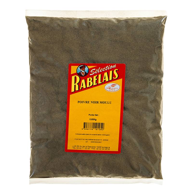 Rabelais - Poivre noir moulu 500 g - Rabelais - Image 1