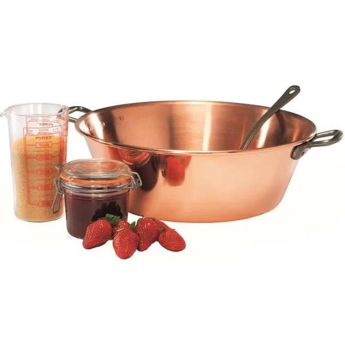 Baumalu - Bassine à confiture cuivre Ø38 cm ép. 1,2 mm 9 L –  Cuivre de France - Imagen 1