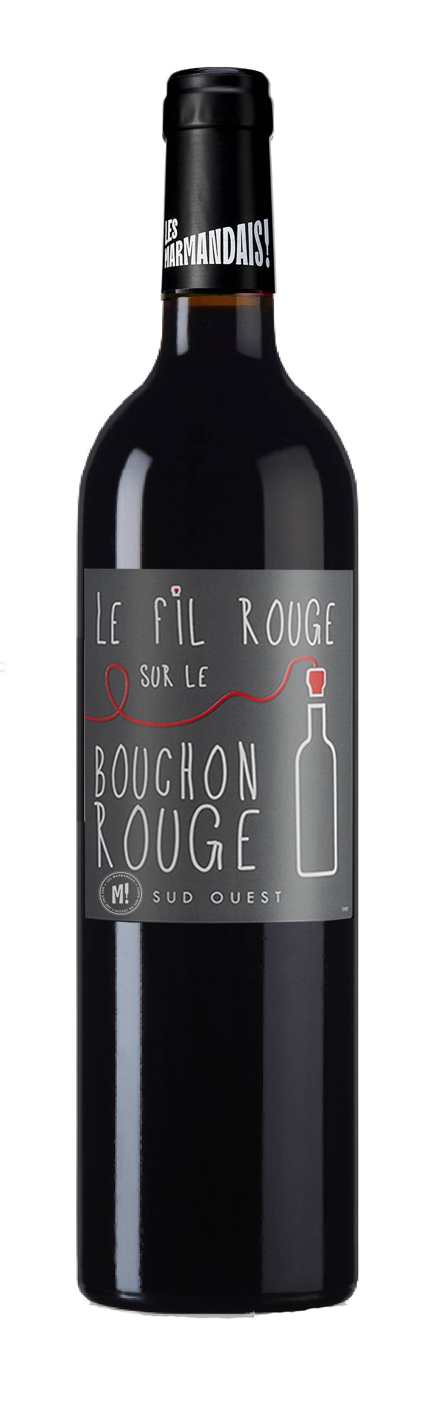 Cave du Marmandais - Le fil rouge sur le bouchon rouge