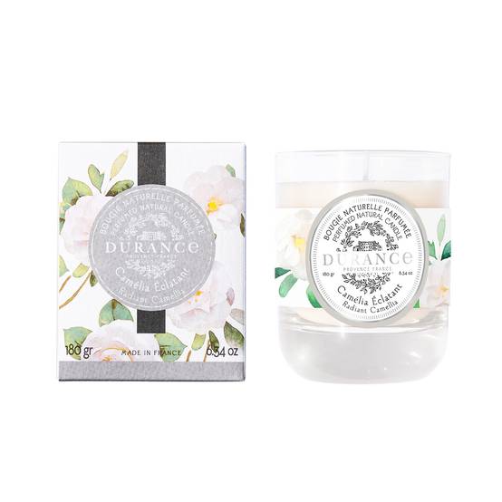 Durance - Bougie naturelle parfumée Camélia Eclatant 180 gr