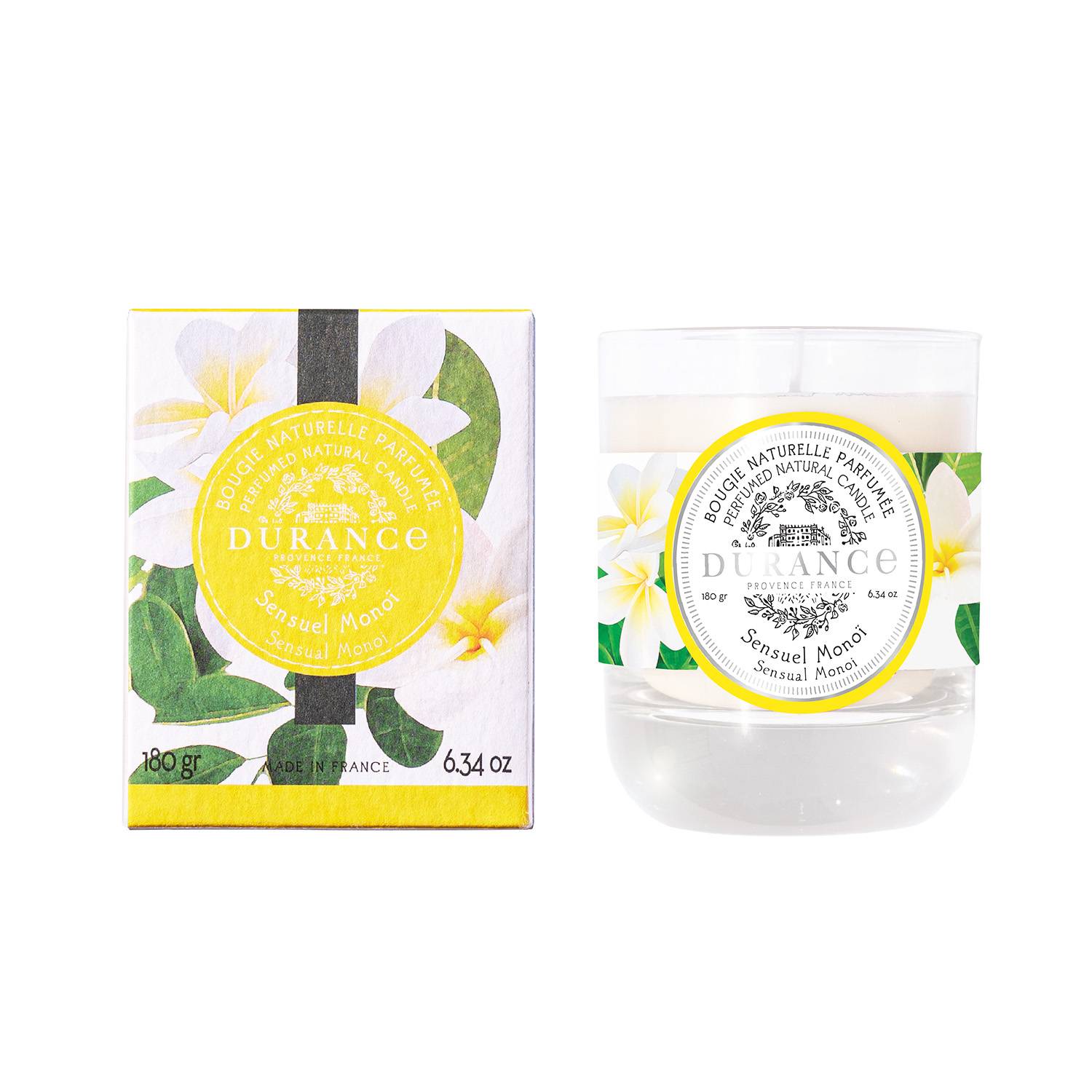 Durance - Bougie naturelle parfumée Sensuel Monoï 180 gr