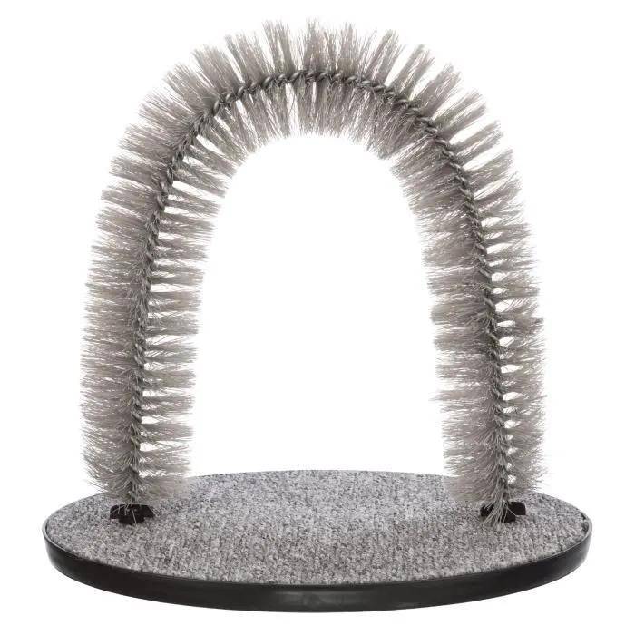 Arc de massage et soins du pelage polypropylène gris L.36 cm-P.33 cm pour chat - Trixie - Imagen 6