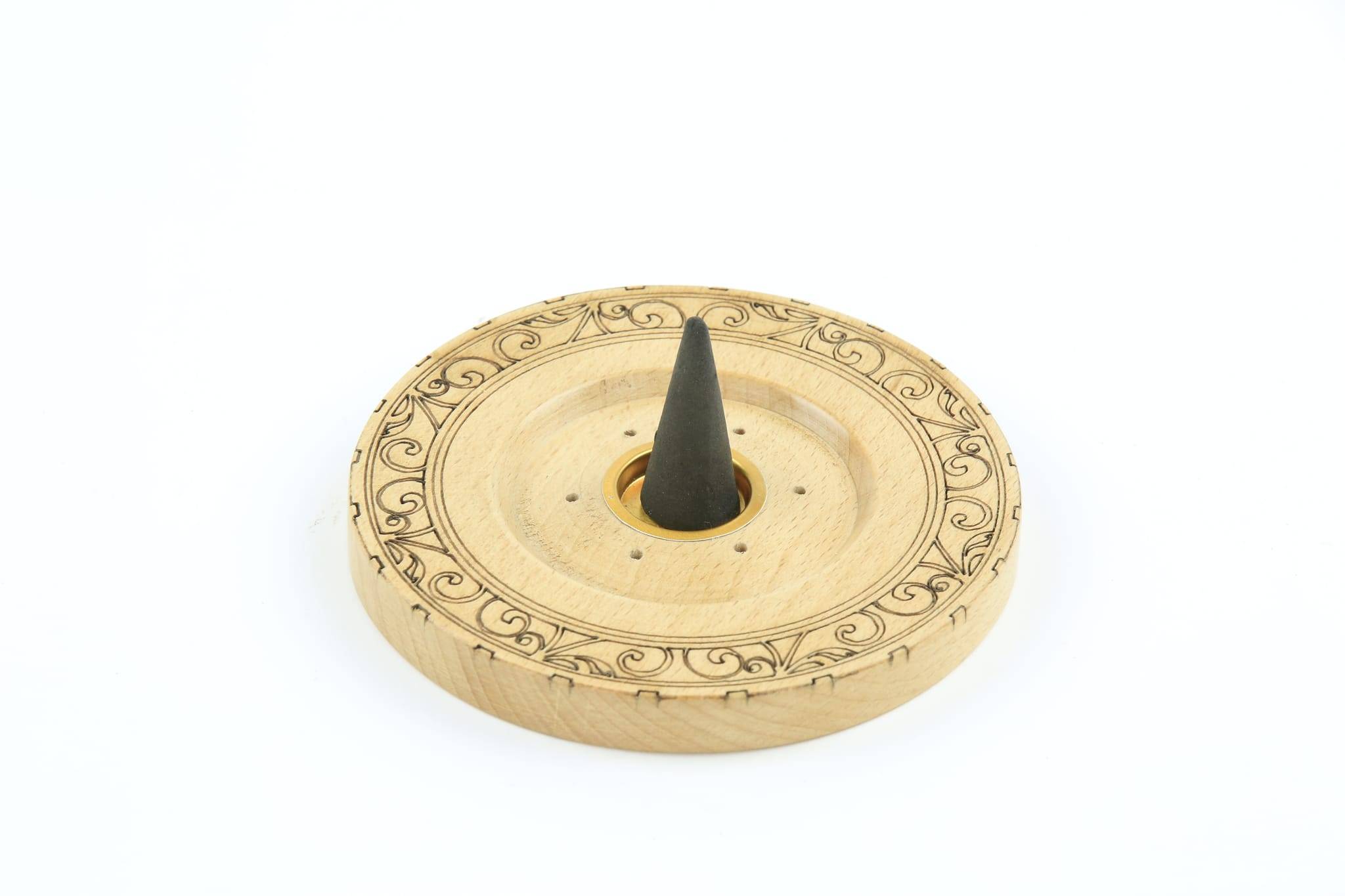 Galeo - Galeo - Support encens en bois forme coupelle Ø.12 x H.1,50 cm