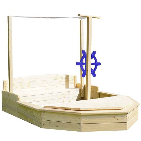 Forest Style - Forest Style - Bac à sable bateau L.179 x l.128 x H.120 cm