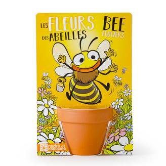 Radis et Capucine - Radis et Capucine - Carte nature les fleurs des abeilles à semer