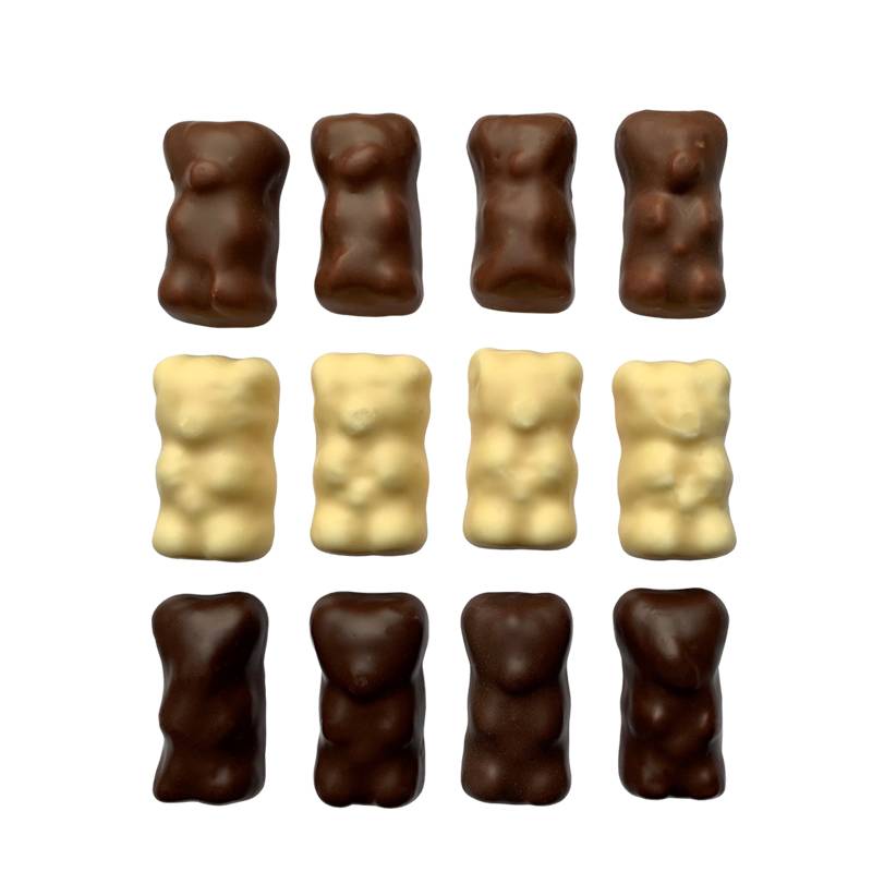 Les Gourmandises de Sophie - Las Delicias de Sophie - Ositos de malvavisco 3 chocolates 170 g - Imagen 3