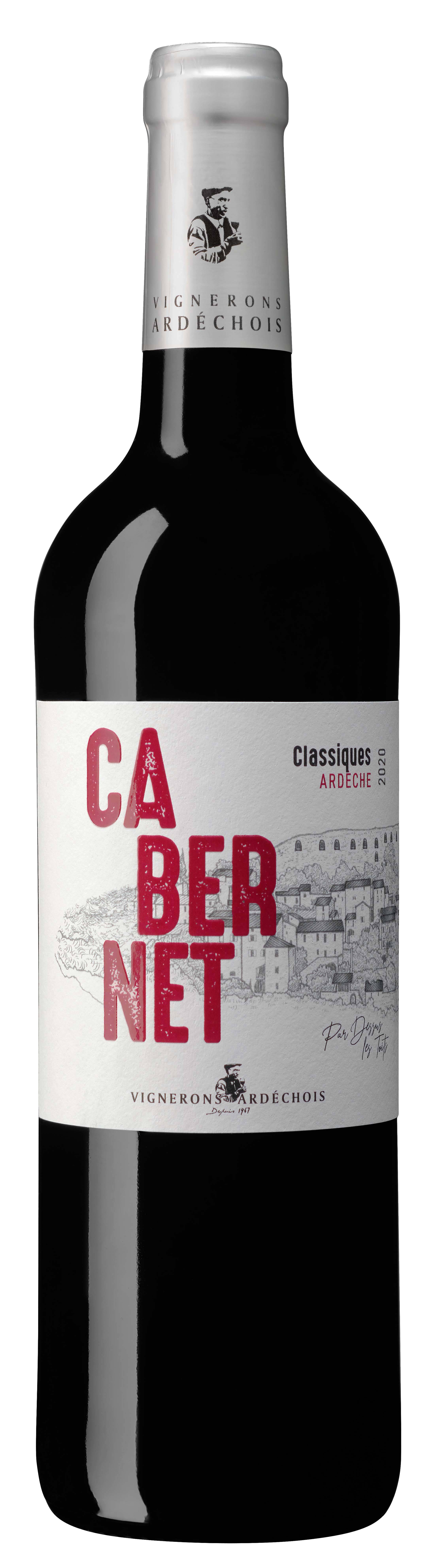 Les Vignerons Ardechois - Vin rouge Cabernet Sauvignon IGP Ardèche - 75 cl