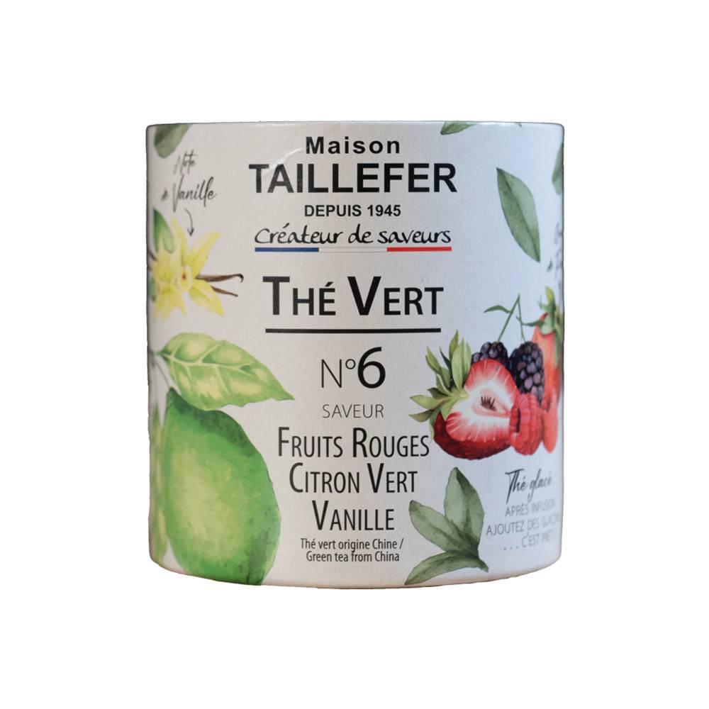 Maison Taillefer - Thé vert fruits rouges citron vert et vanille 60 g - Maison Taillefer - Imagen 2