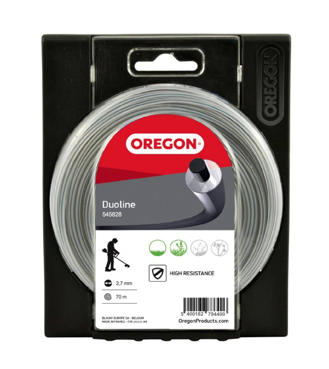 Fil à débroussailleuse Duoline Ø2.7 mm 70 m rouge - Oregon - Image 3