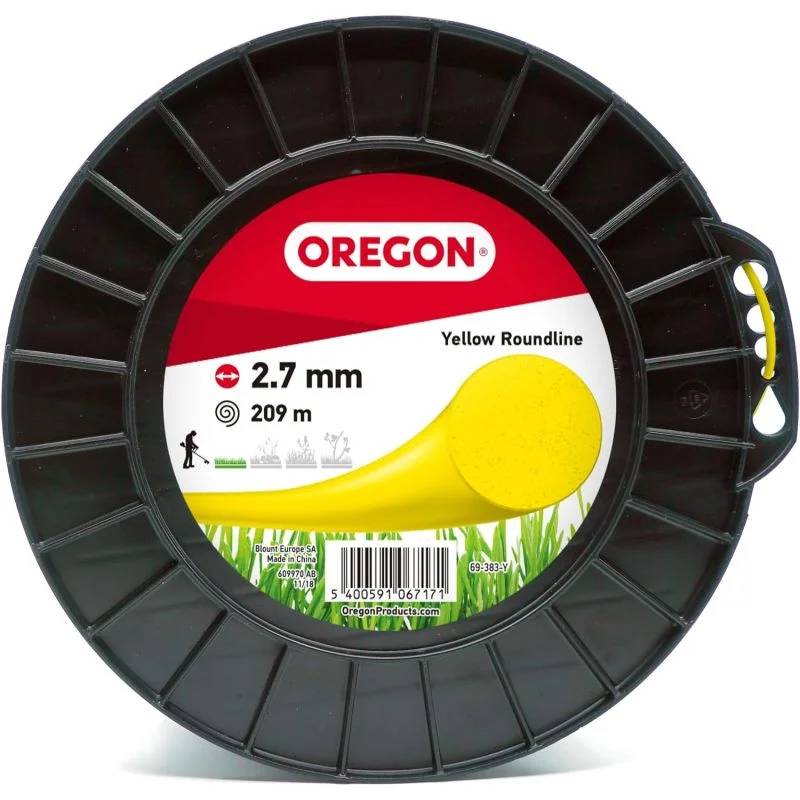 Fil De Débroussailleuse Riegolux 2,4 Mm X 100 M – Nylon Rond Jaune, Résistant Pour Coupe Nette