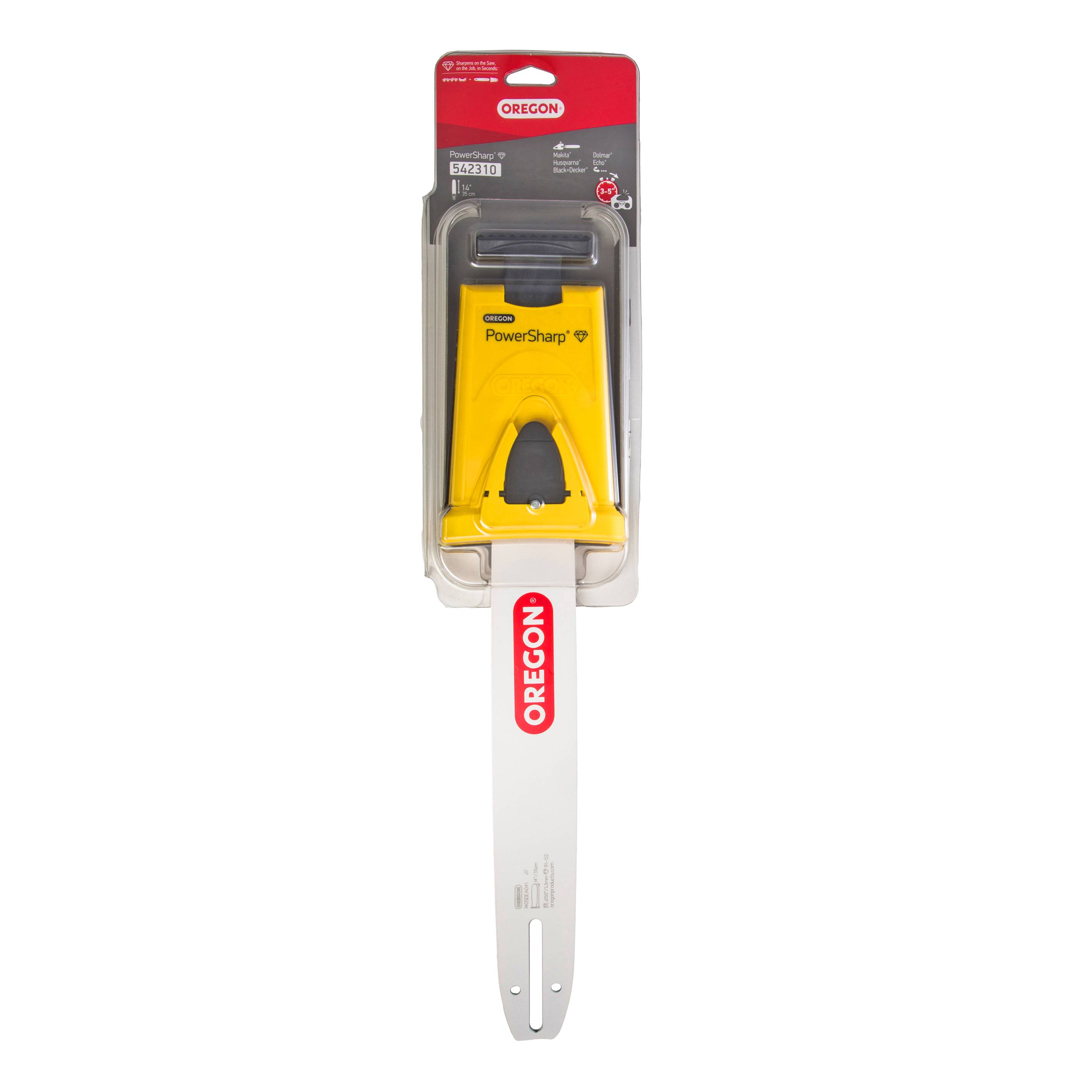 Guide chaîne tronçonneuse 35 cm pas 3/8LP jauge 1,3 mm 52 dents - OREGON