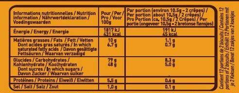 Gavottes - Gavottes - Crêpes Dentelle Nature 125 g - Imagen 2
