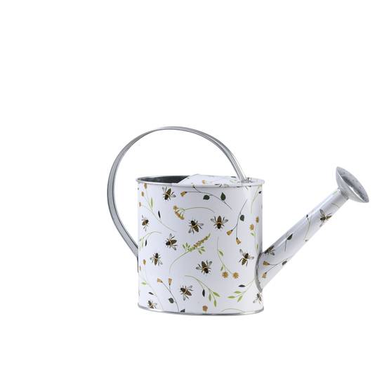 Arrosoir intérieur zinc imprimé abeilles H 23 cm – Aucune - Image 1