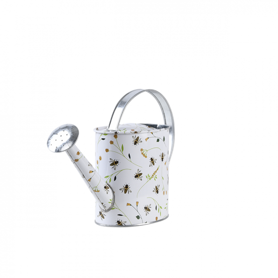 Arrosoir intérieur zinc imprimé abeilles H 23 cm – Aucune - Image 3