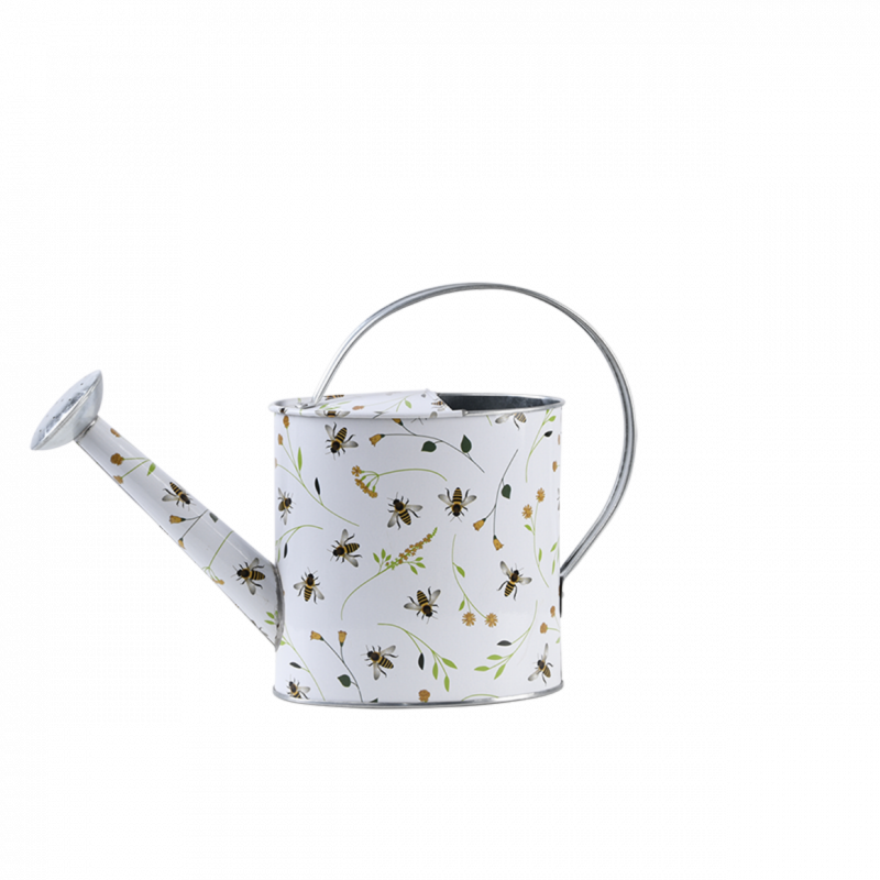 Arrosoir intérieur zinc imprimé abeilles H 23 cm – Aucune - Imagen 2