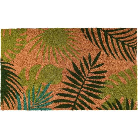 Paillasson tropical en fibres de coco marron L.75 cm l.45 cm H.1.7 cm - Image 2