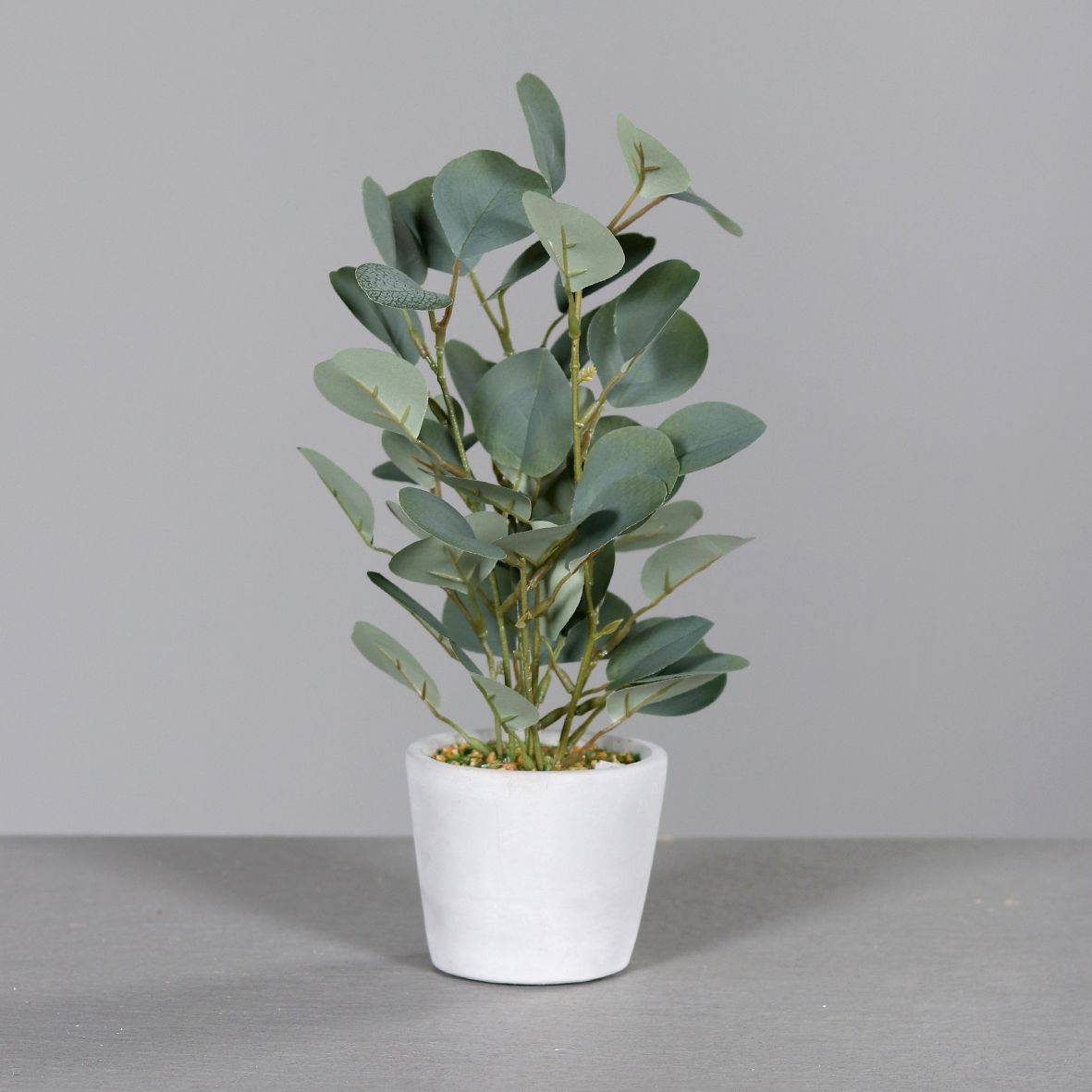 DPI - DPI - Eucalyptus Artificiel en pot de grés gris H.30 cm