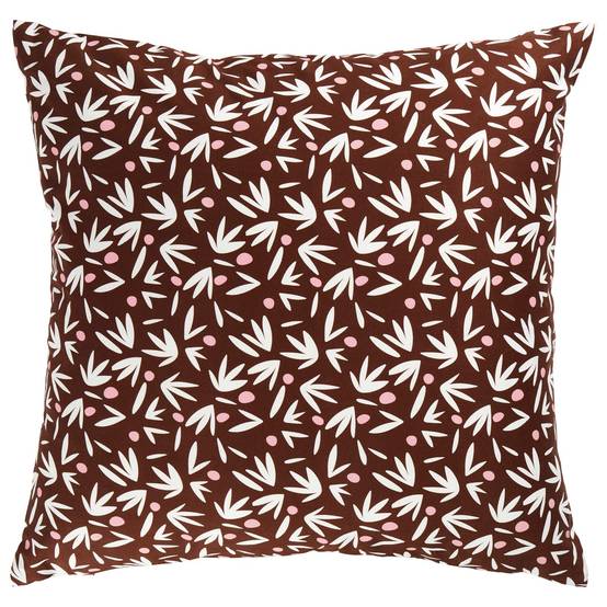 Coussin motifs imprimés fleurs L.45 x l.45 x H.5 cm - Image 4