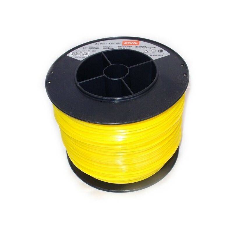 Fil coupe-bordures jaune rond Ø 3.0 mm L.271 m - Stihl