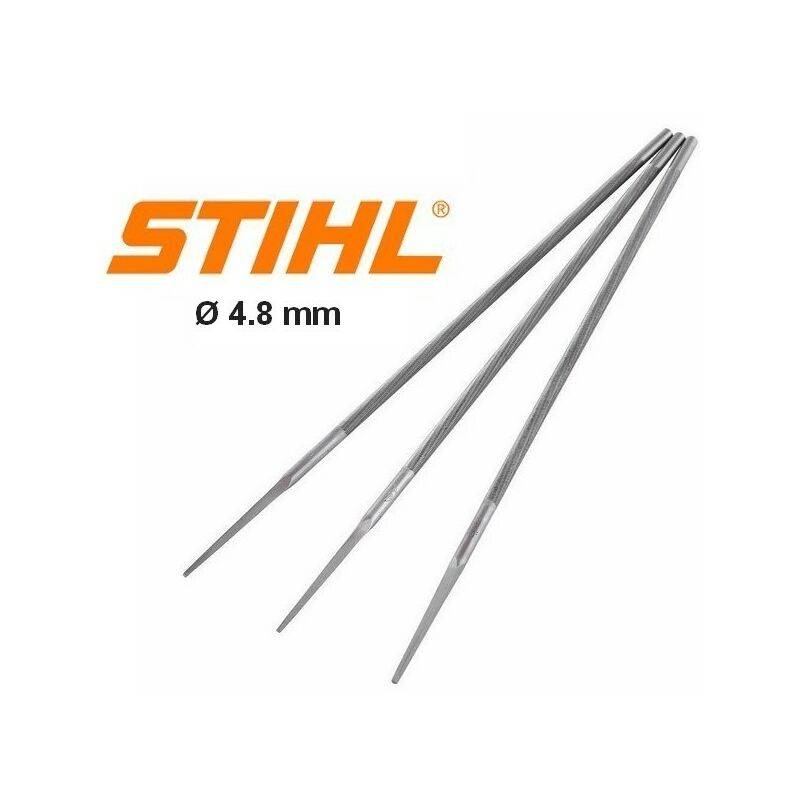 Kit lime ronde affutage chaine tronçonneuse Stihl - Ø 4.8 mm L.200 mm