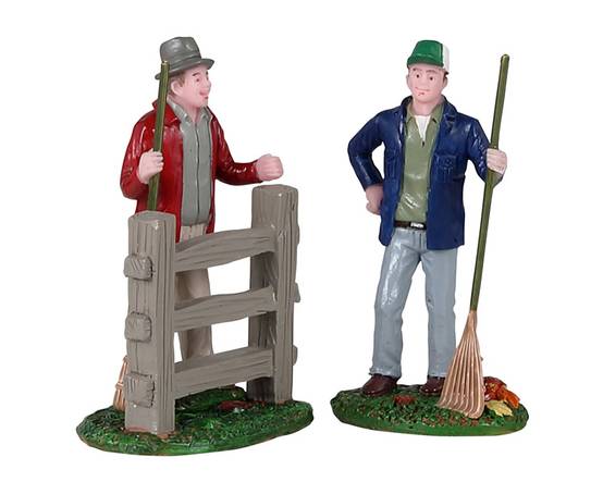 Lemax - Lemax - Figurine Voisins sympathiques L.3,50 x l.9 x H.7,50 cm