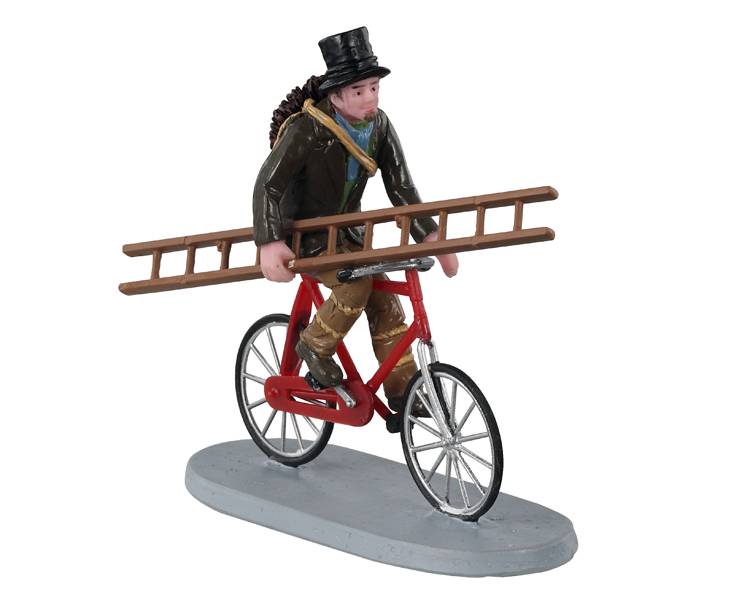 Lemax - Lemax - Figurine Ramoneur ambulant L.3,20 x l.8 x H.8,30 cm