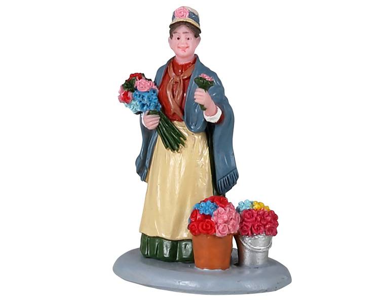 Lemax - Lemax - Vendeuse de fleurs L.3 x l.3 x H.8 cm