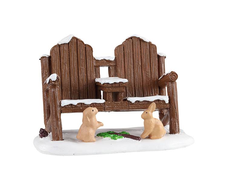 Lemax - Lemax - Chaises Adirondack enneigées L.4 x l.7,30 x H.4,80 cm