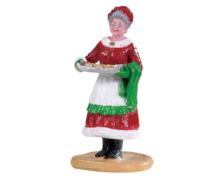 Lemax - Lemax - Figurine Biscuits de Mère Noël L.3,10 x l.4 x H.6,80 cm