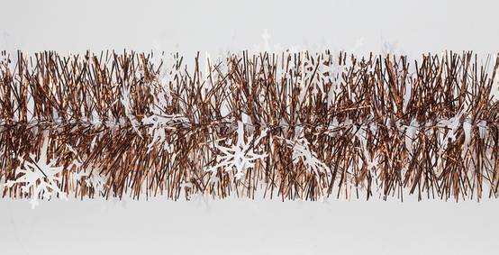 Weiste - Guirlande scintillante Mocha Flocons Blancs L.200 x l.9 x H.9 cm