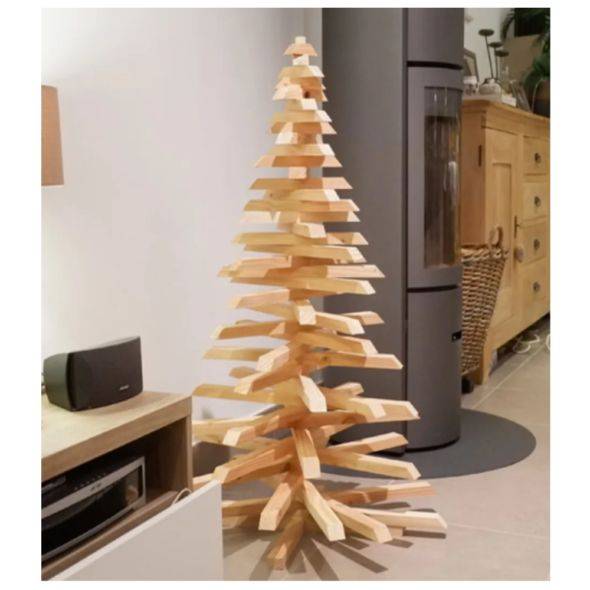 Mon Sapin Woody - Sapin en bois H.98 cm - Imagen 6