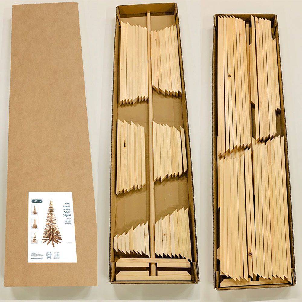 Mon Sapin Woody - Sapin en bois H.98 cm - Imagen 3