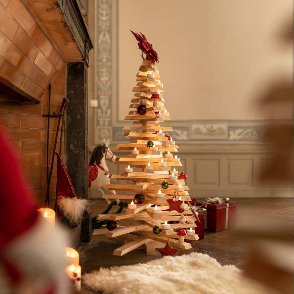 Mon Sapin Woody - Sapin en bois H.98 cm - Imagen 1